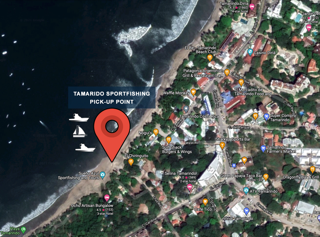 pickup point in Tamarindo